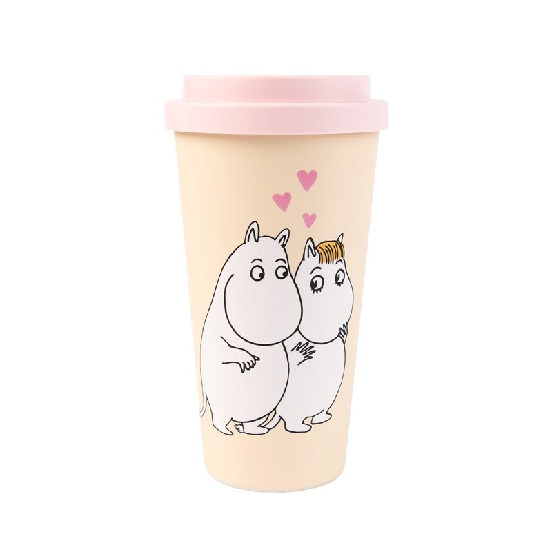 Mumin & Snorkfröken kärlek take away-mugg