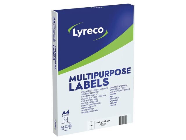 Etikett LYRECO 105x148mm 400/FP