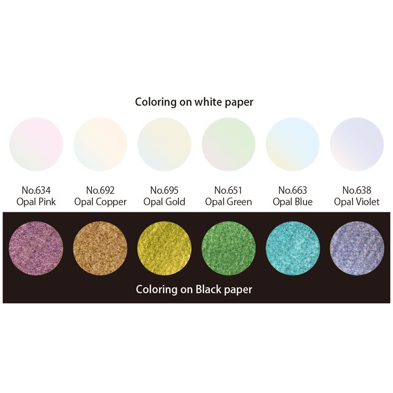 ZIG Gansia Tambi Akvarell 6-set Opal