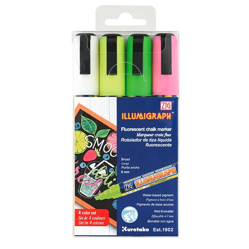 Märkpenna ZIG Illumigraph PMA-510 6mm 4/etui