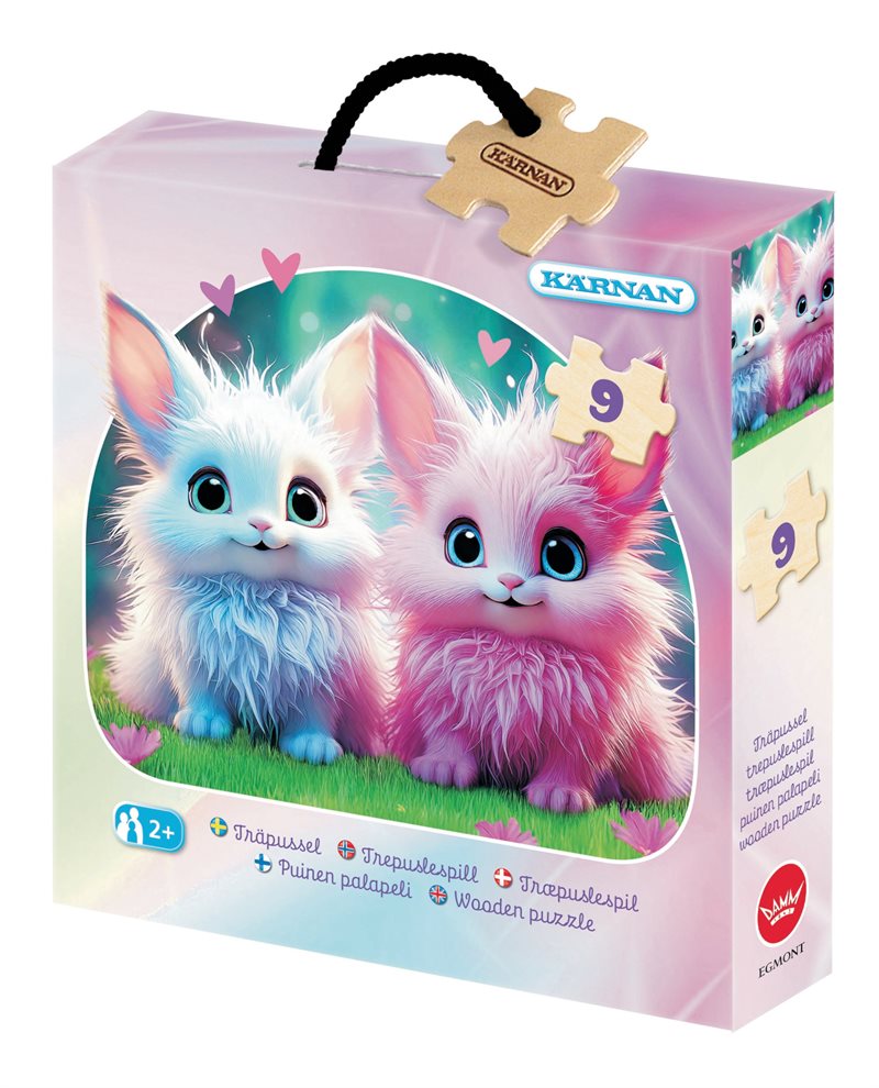 Träpussel fantasidjur 9 bitar