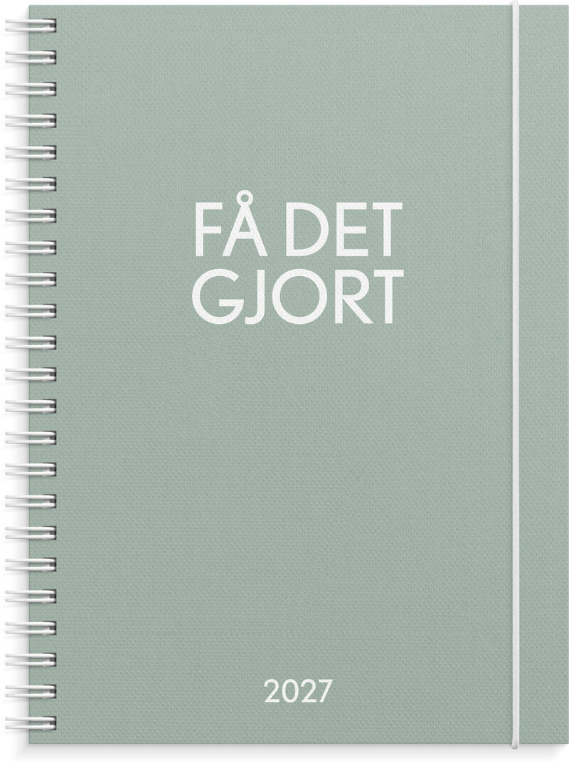 Kalender Få det gjort 2027 grön