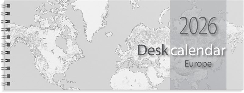 Kalender 2026 Desk calendar Europe