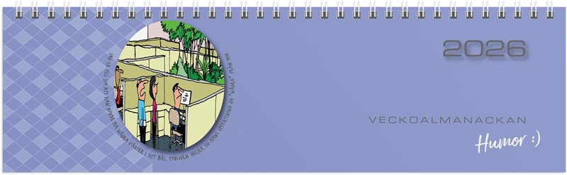 Kalender 2026 Veckoalmanackan Humor
