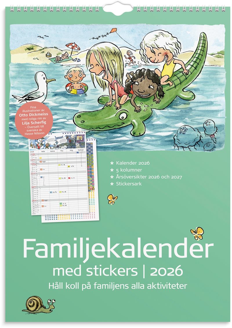 Familjekalender 2026 Stickers