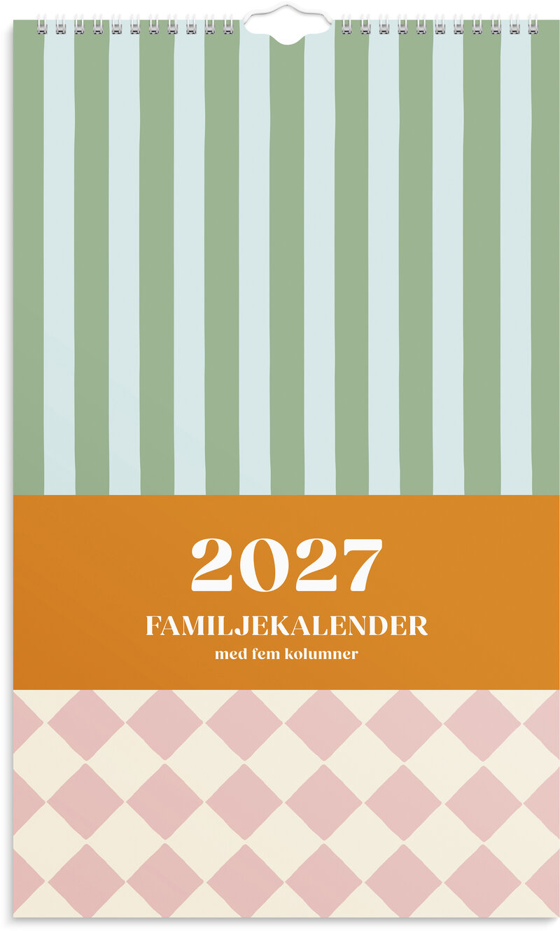 Familjekalender 2027 Color Blocking