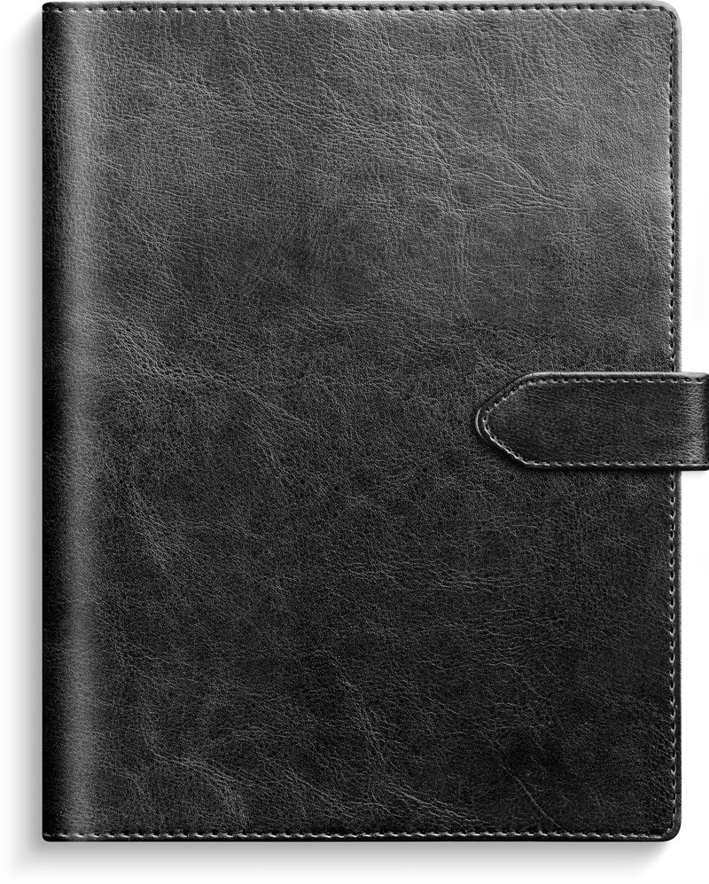 Kalender 2024 Veckojournal svart konstläder