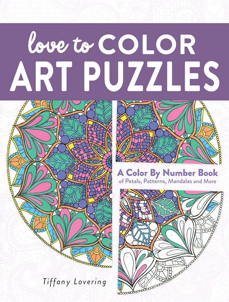 Love to color art puzzles - a color by number books of petals, patterns, ma