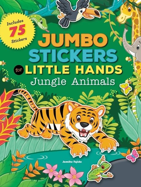 Jumbo stickers for little hands: jungle animals