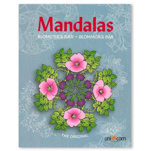 Målarbok Mandalas Med Blommor & Bär