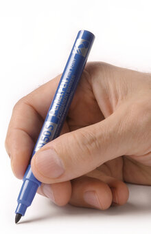 Märkpenna perm. PENTEL N50S rund blå