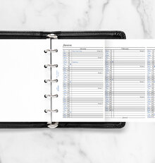 Filofax - Årsplan Mini 2027, Engelsk