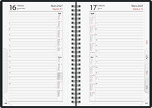 Agenda - Timdagbok Svart Wire-O FSC