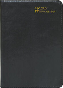 Agenda - Timkalender Svart Konstläder FSC
