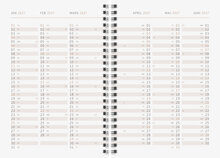 Designkalender - A5 Black&White 12 mån FSC