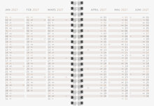Designkalender - A6 Black&White 12 mån FSC