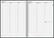 Bordskalender - Journal A4 Blå FSC