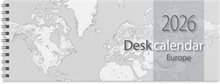 Kalender 2026 Desk calendar Europe