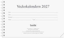 Veckokalendern 2027 refill