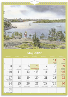 Väggkalender 2027 Klassiska Sverige