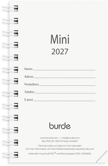 Kalender Mini 2027 refill