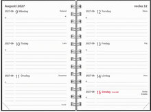 Kalender 2027 Leader Textile svart