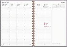 Kalender 2027 Business A5 Textile plommon