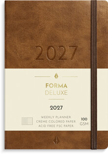 Liten Veckokalender  Forma Deluxe 2027 brun