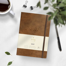 Kalender 2027 Agency A5 Forma Deluxe brun