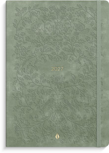 Kalender 2027 Senator A5 Forma Deluxe mocka grön