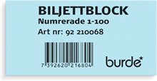 Biljettblock 1-100 blå