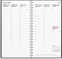 Kalender 2024 Interplano svart konstläder