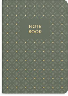Notebook Green & Pattern 2 pack